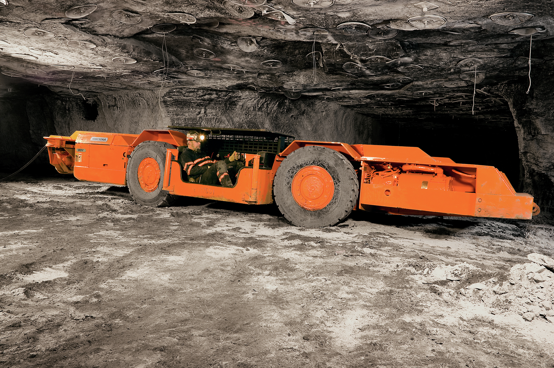 Joy underground mining battery hauler