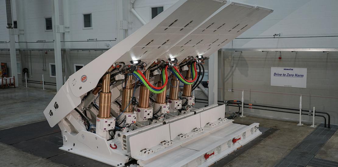 Joyengineered powered roof support PRS solutions Komatsu