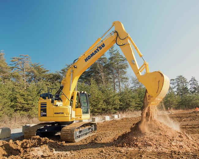 PC238USLC11 tight tail excavator Komatsu